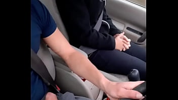 Car Handjob sex