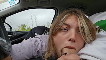 Car Blowjob sex