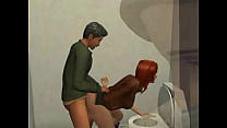 Blowjob Bathroom sex