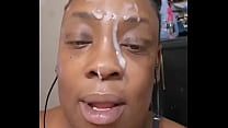 Cumshot Ebony Face sex