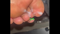 Toes Cum sex