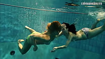 Lesbian Underwater sex
