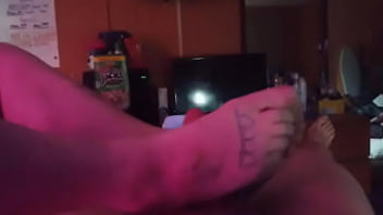 Jerking My Dick With Her Feet sex