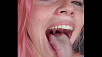 Tongue Cum sex