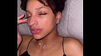 Ebony Eating Cum sex