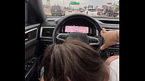 Driving Blowjob sex