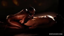 Ebony Eating sex