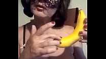 Banana Masturbation sex