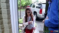 Brunette Babysitter sex