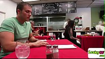 Blowjob Under Table sex