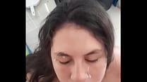 Latina Babe Facial sex