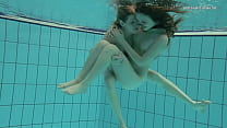 Lesbian Underwater sex