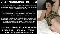 Black Long Dildo sex