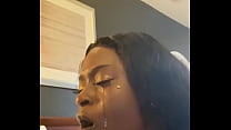 Ebony Sloppy Blowjob sex