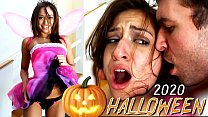 Teen Halloween Blowjob sex