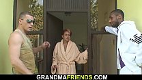 Interracial Granny sex