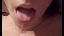 Tongue Cum sex