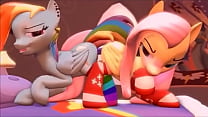Rainbow Dildo sex