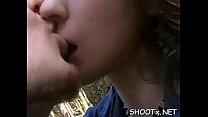 Brunette Outdoor Big Cock Blowjob sex