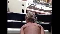 Balcony sex