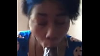 Ebony Sloppy Blowjob sex