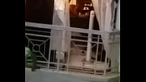 Balcony sex