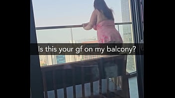 Balcony sex