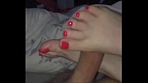 Footjob Cumshot sex